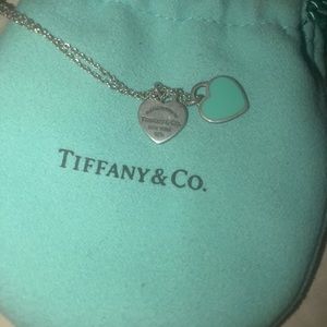 Mini double Tiffany heart necklace